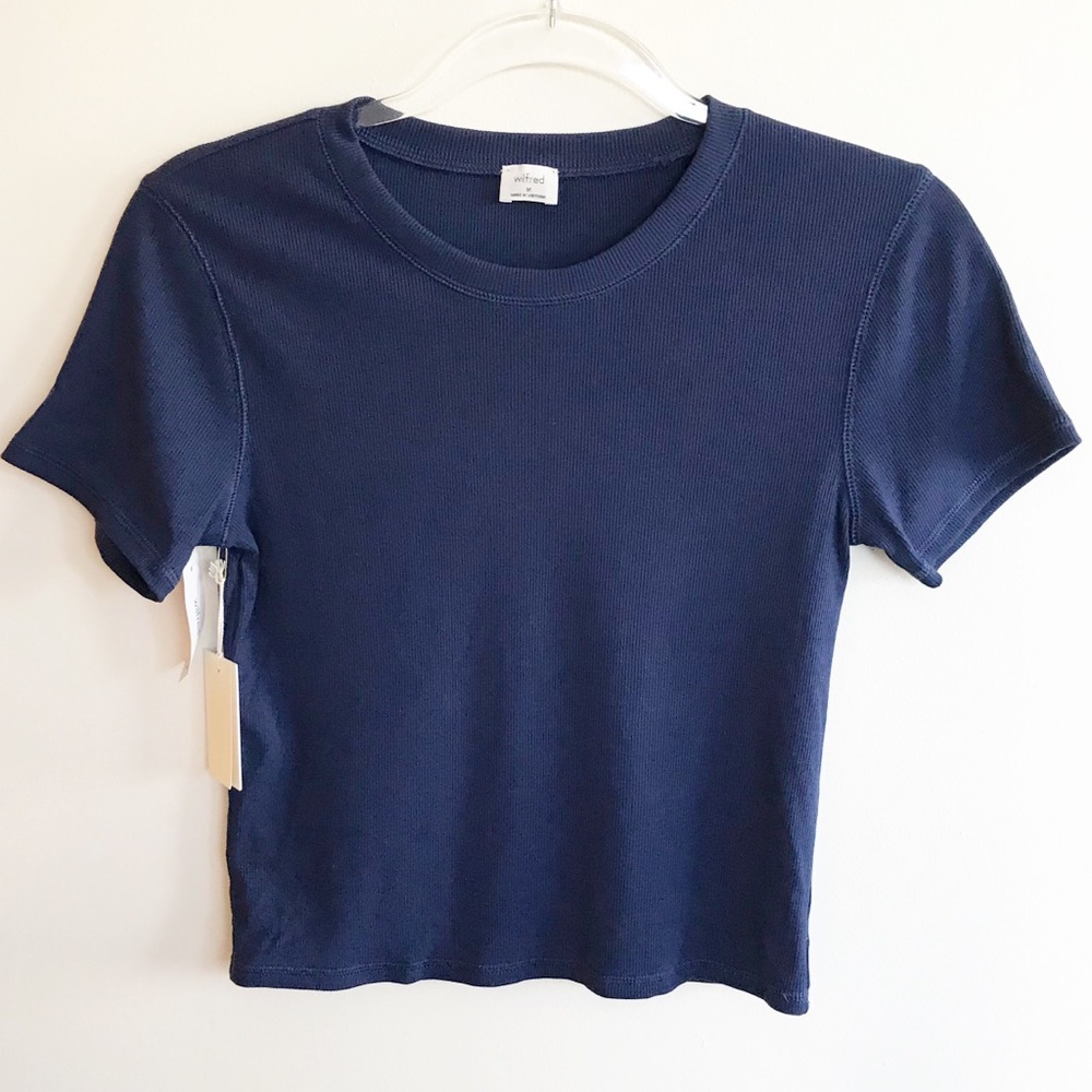 Aritzia blue NWT Wilfred top